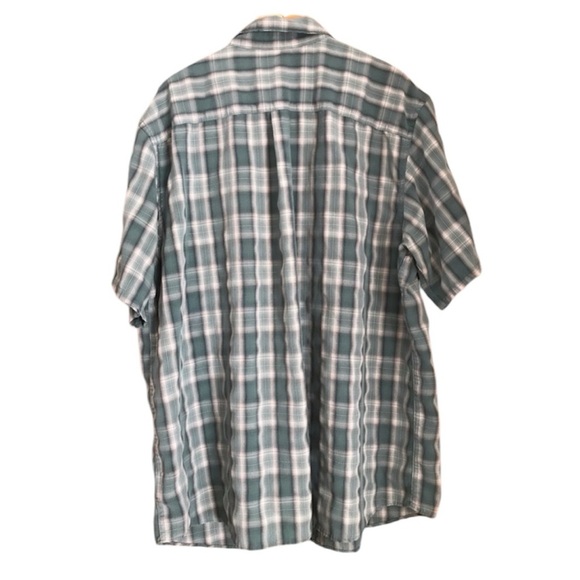 Columbia Omni-Shade Sun Protection Plaid Short Sleeve Shirt Size XXL 2TG - Picture 9 of 10